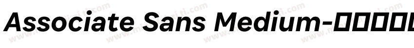 Associate Sans Medium字体转换